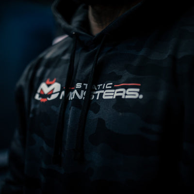 Static Monsters Classic Hoodie – Black Camo